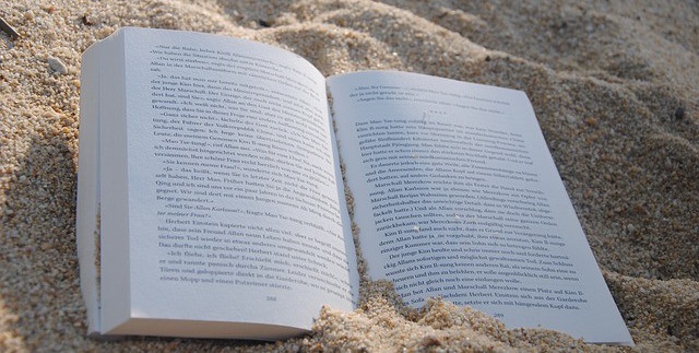 Longboard Buch am Strand